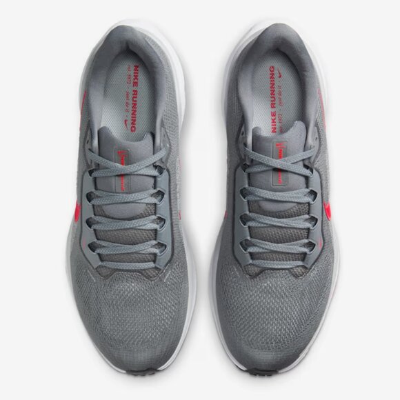 Nike Air Zoom Pegasus 41 Running Training Gym Shoes Grey Red - Picture 4 of 14